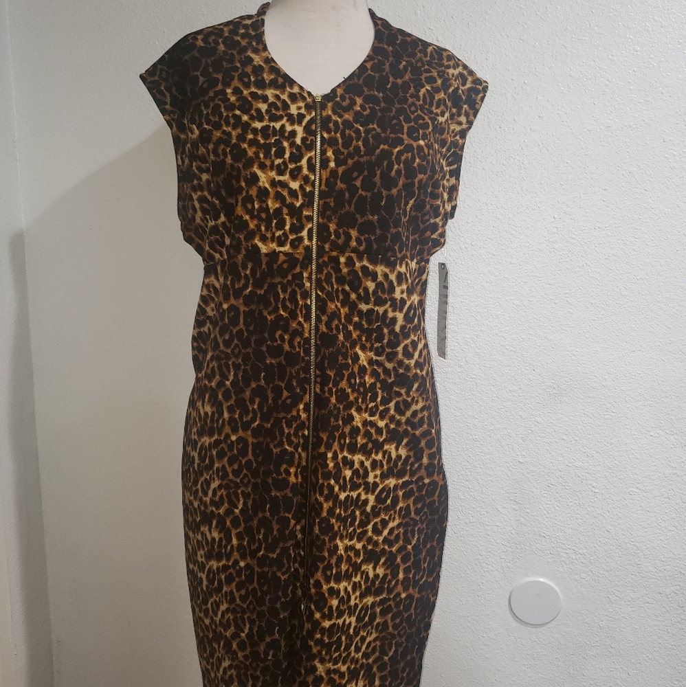 Almost Famous Leopard Print Dress